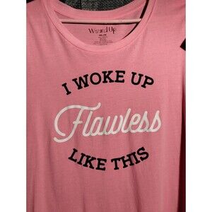 Women Tshirt I woke up Flawless like this